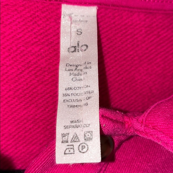 ALO Yoga Cropped Henley Polo Small - Picture 3 of 6